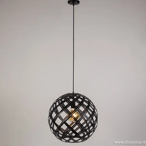 Hanglamp Emma bol zwart 50cm