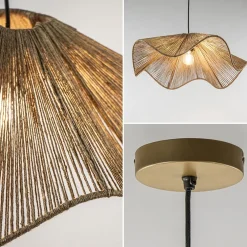 Hanglamp Fodara jute naturel Light and Living