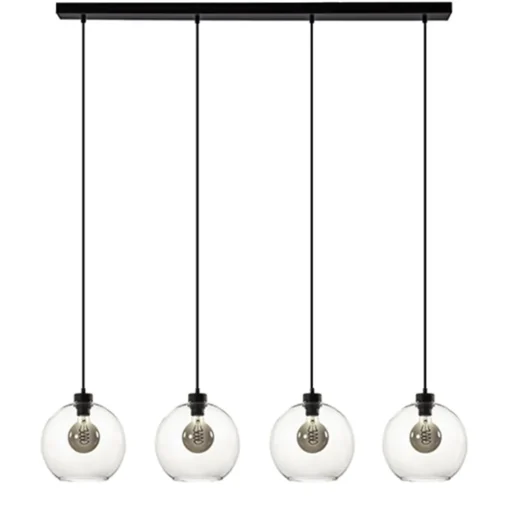 Hanglamp glazen bol 4-l modern clear