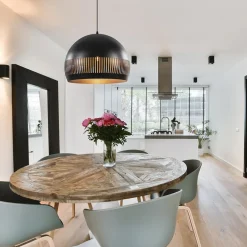 Hanglamp Globo 50cm zwart/goud