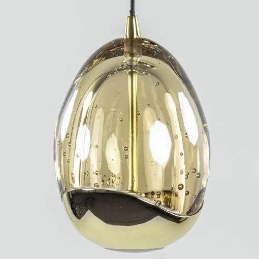 Hanglamp Golden Egg 5L zwart/goud