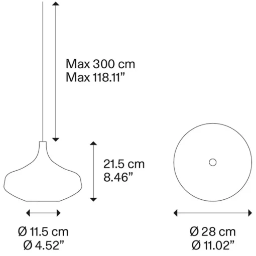 Hanglamp Italiaans design retro smoke glas inclusief LED
