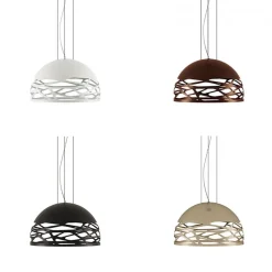 Hanglamp Kelly koepel brons 50cm