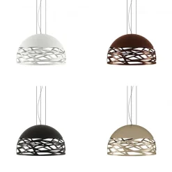 Hanglamp Kelly koepel 60cm wit