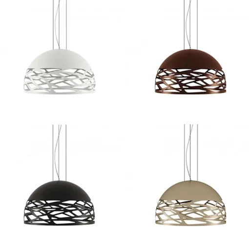Hanglamp Kelly koepel 60cm wit