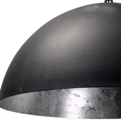 Hanglamp koepel 60cm gunmetal/silverleaf