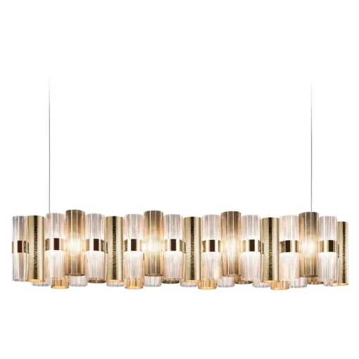 Hanglamp La Lollo linear 140 goud