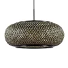 Hanglamp Maze bamboe/zwart 60cm