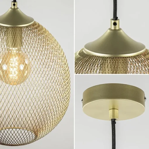 Hanglamp Moroc goud 30cm