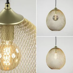 Hanglamp Moroc goud 30cm