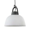 Hanglamp outdoor antraciet met wit IP65