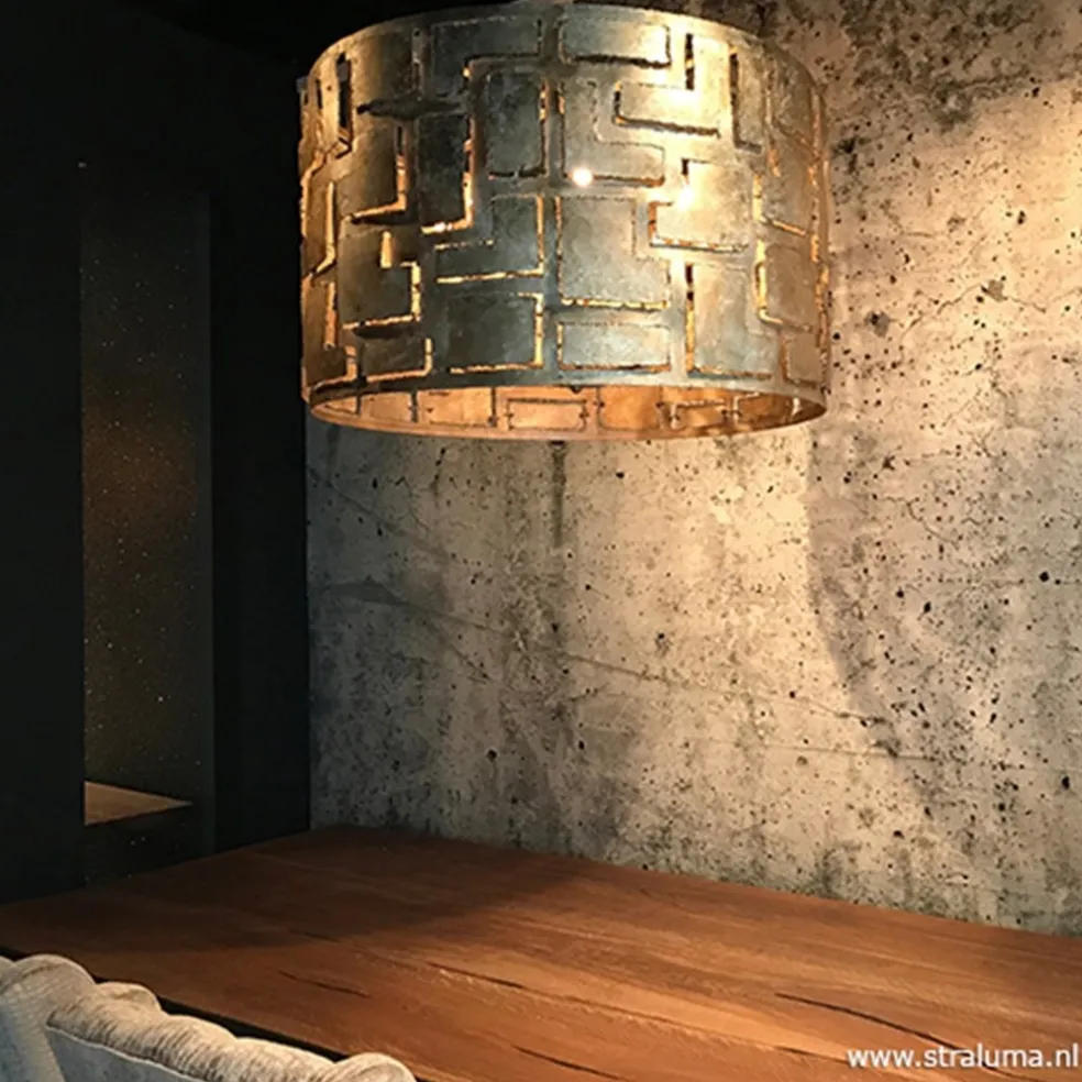 Hanglamp Pablo cil 55cm ambacht.zilver