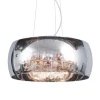 Hanglamp Pearl Raindrops smokey glas
