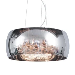 Hanglamp Pearl Raindrops smokey glas