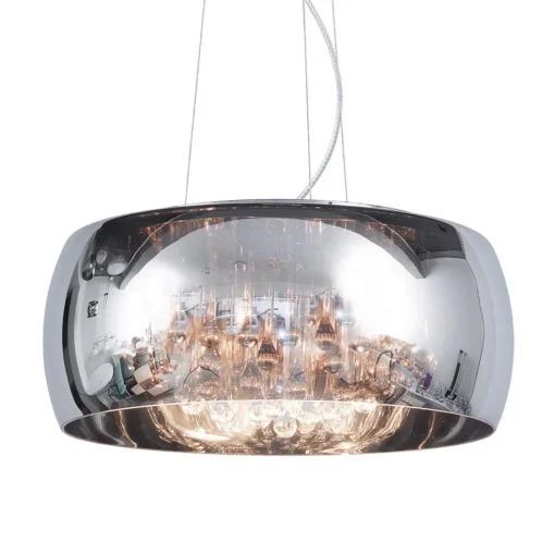 Hanglamp Pearl Raindrops smokey glas