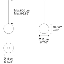 Hanglamp Random Solo Clear 18cm