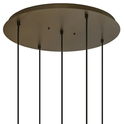 Hanglamp Riva 5l rond platinum