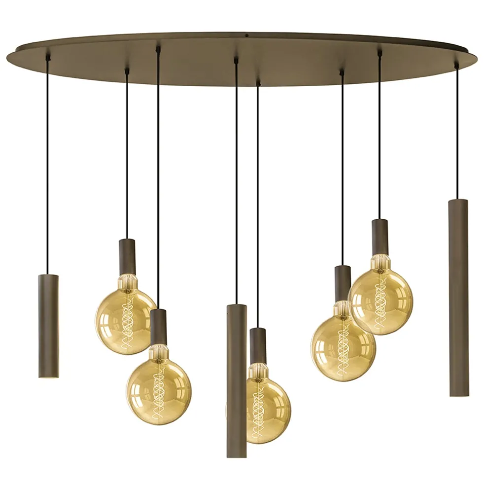 Hanglamp Riva ovaal 8L platinum