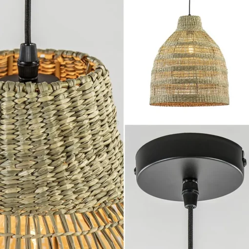 Hanglamp Sagar zeegras naturel