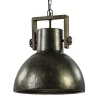 Hanglamp Shelly industrieel bruin/hout