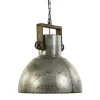 Hanglamp Shelly industrieel zink/hout