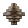 Hanglamp Walnut  zwart / walnoot hout