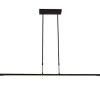 Hanglamp zwart balk 2xpushdimmer CCT
