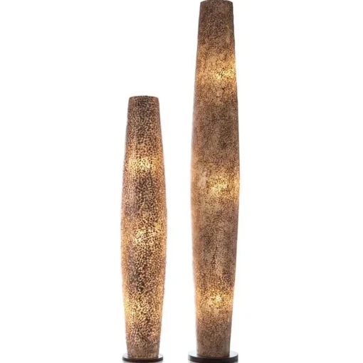 Ibiza vloerlamp schelpen zuil woonkamer