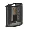 Industrieel landelijke wandlamp met gaas