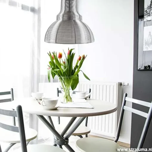 Industriele hanglamp draad chr-zilver
