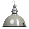 Industriele hanglamp olijf metaal Bikkel
