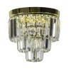 Klassieke plafondlamp goud met helder glas