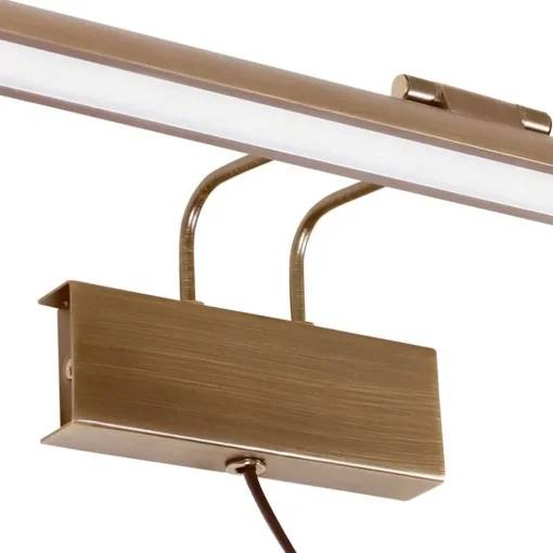 Klassieke schilderij wandlamp brons met LED