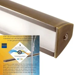 Klassieke schilderij wandlamp brons met LED