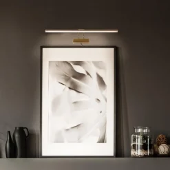 Klassieke schilderij wandlamp brons met LED