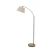 Klassieke vloerlamp brons met creme kap