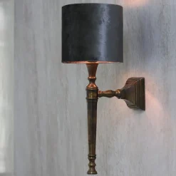 Klassieke wandlamp Delhi antiek brons