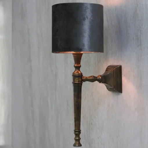 Klassieke wandlamp Delhi antiek brons