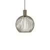 kleine draad hanglamp mat zand met zwart