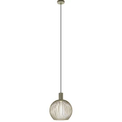 kleine draad hanglamp mat zand met zwart