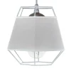 Kleine grijze hanglamp draad met stof