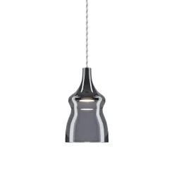 Kleine hanglamp Nostalgia smoke glas inclusief LED