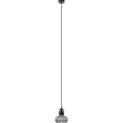 Kleine hanglamp smoke glas inclusief LED GU10
