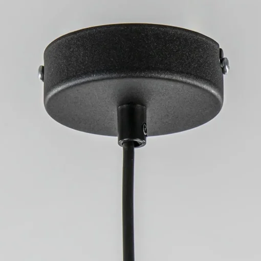 Kleine hanglamp zwart met goud accent