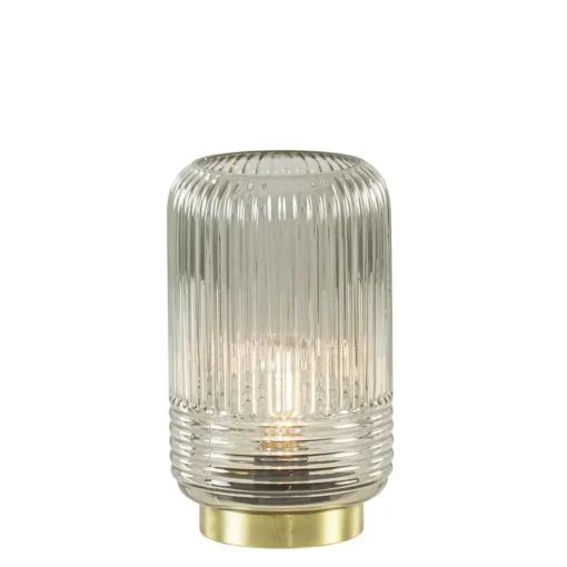 Kleine tafellamp warm lichtgrijs op batterijen Lipa van L&L