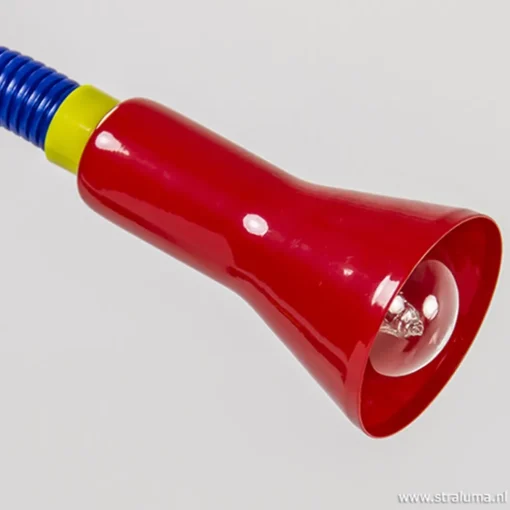 Klemlamp kinderkamer rood/blauw/groen