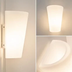 Kunststof buitenlamp wit IP54