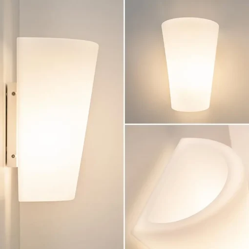 Kunststof buitenlamp wit IP54