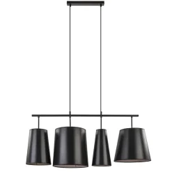 4-L Hanglamp met zwarte kappen