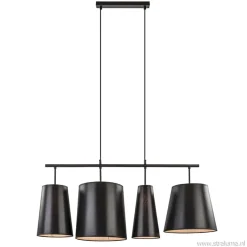 4-L Hanglamp met zwarte kappen